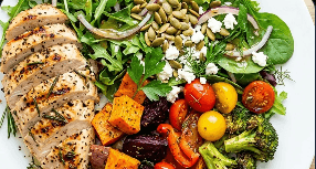 Filé de Frango com Legumes